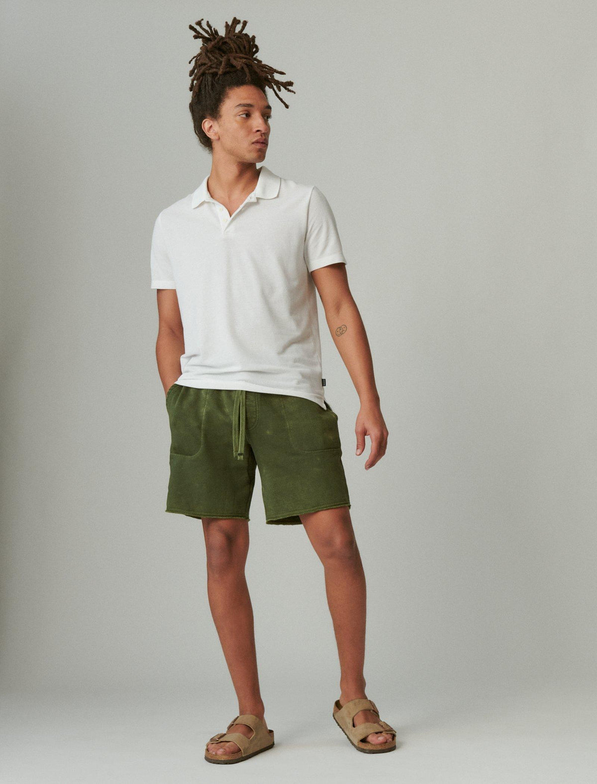 Lucky Brand Cloud Soft Fleece Short Four Leaf Clover