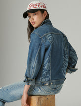 Lucky Brand Coca-Cola Denim Trucker Jacket Capella Sky