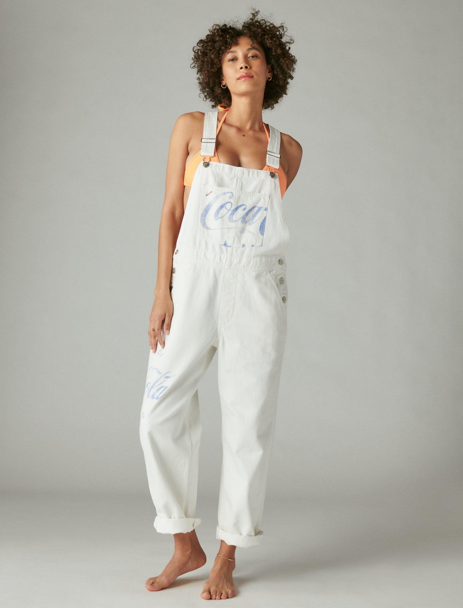 Lucky Brand Coca-Cola Overall Spring White