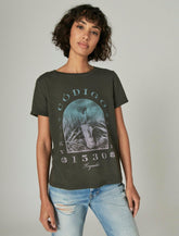 Lucky Brand Codigo 1530 X Jimador Classic Crew Tee Raven