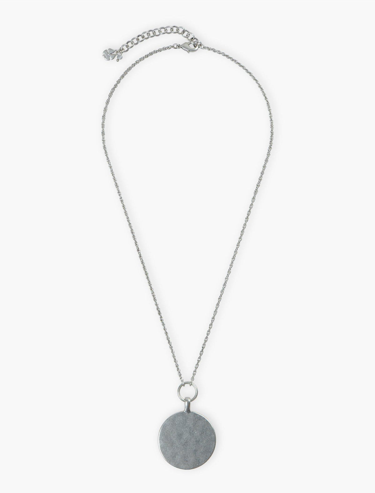 Lucky Brand Coin Pendant Necklace Silver