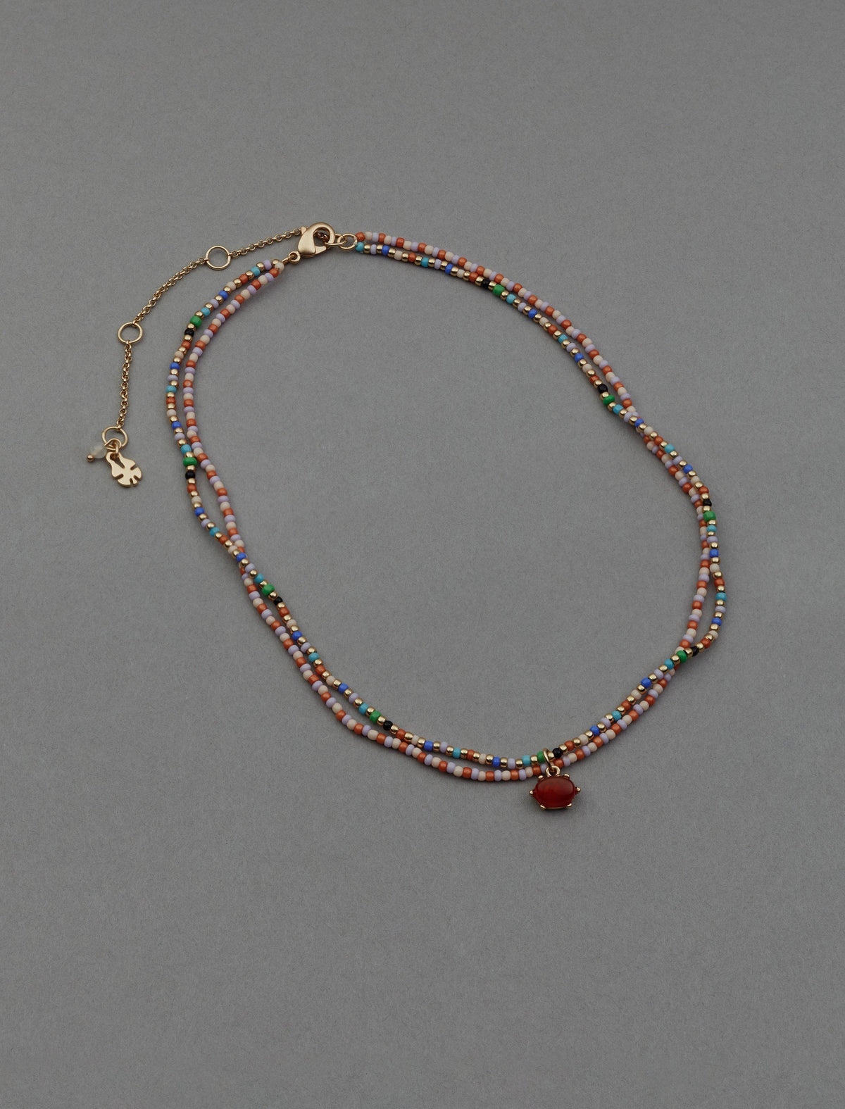 Lucky Brand Colorful Seed Bead Layer Necklace - Women's Ladies Accessories Jewelry Necklace Pendants Gold
