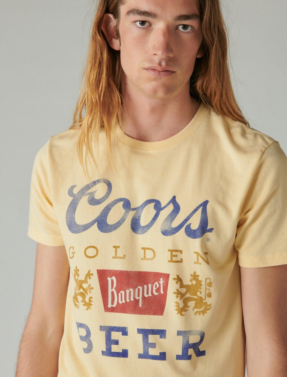 Lucky Brand Coors Label Tee Straw