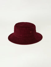 Lucky Brand Corduroy Bucket Hat Maroon