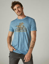 Lucky Brand Coyote Biker Tee - Men's Clothing Tops Shirts Tee Graphic T Shirts Allure
