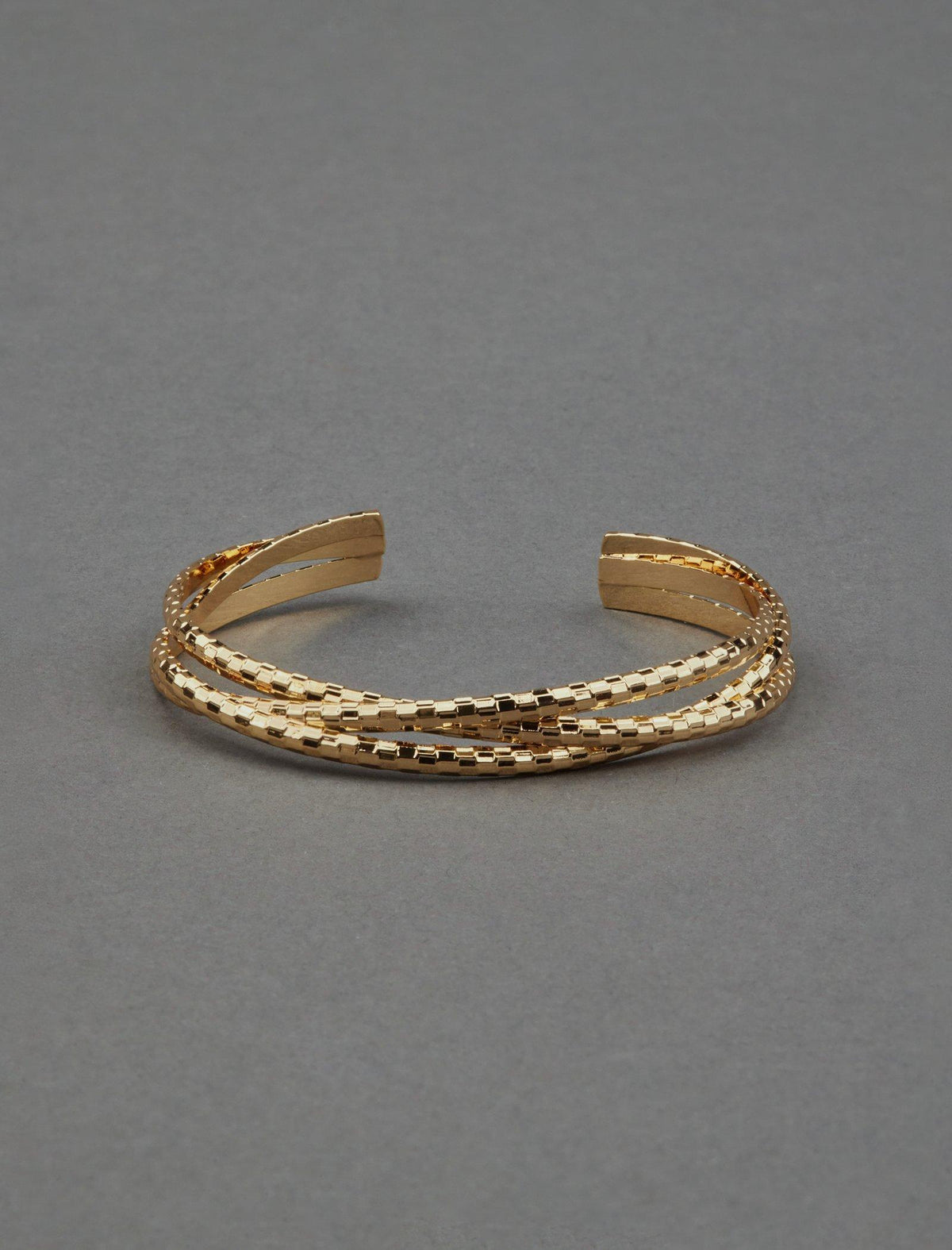 Lucky Brand Criss Cross Cuff Bracelet - Women's Ladies Accessories Jewelry Bracelets Gold