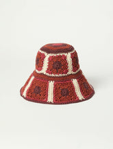 Lucky Brand Crochet Bucket Hat Multi