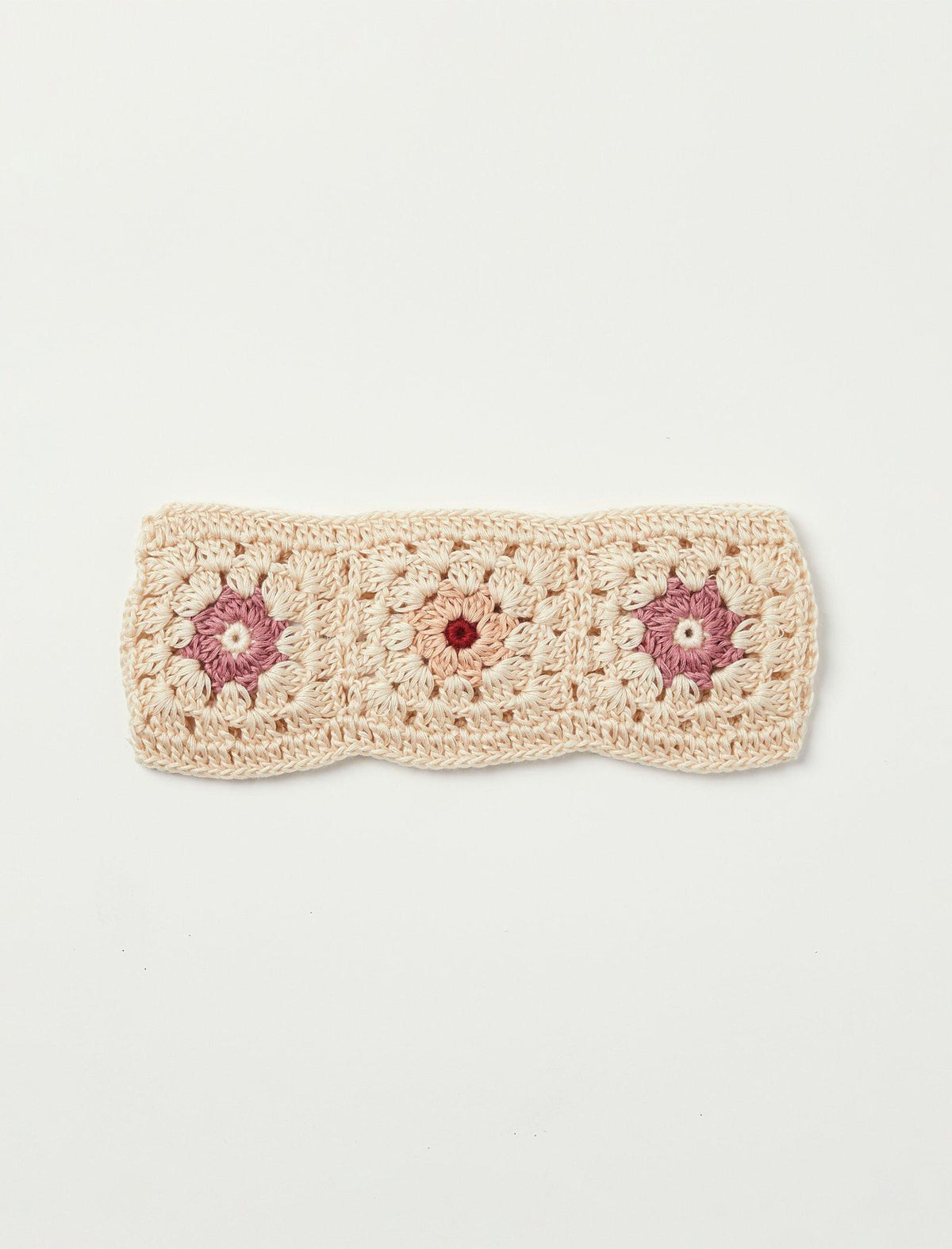 Lucky Brand Crochet Flower Headband Dark Beige