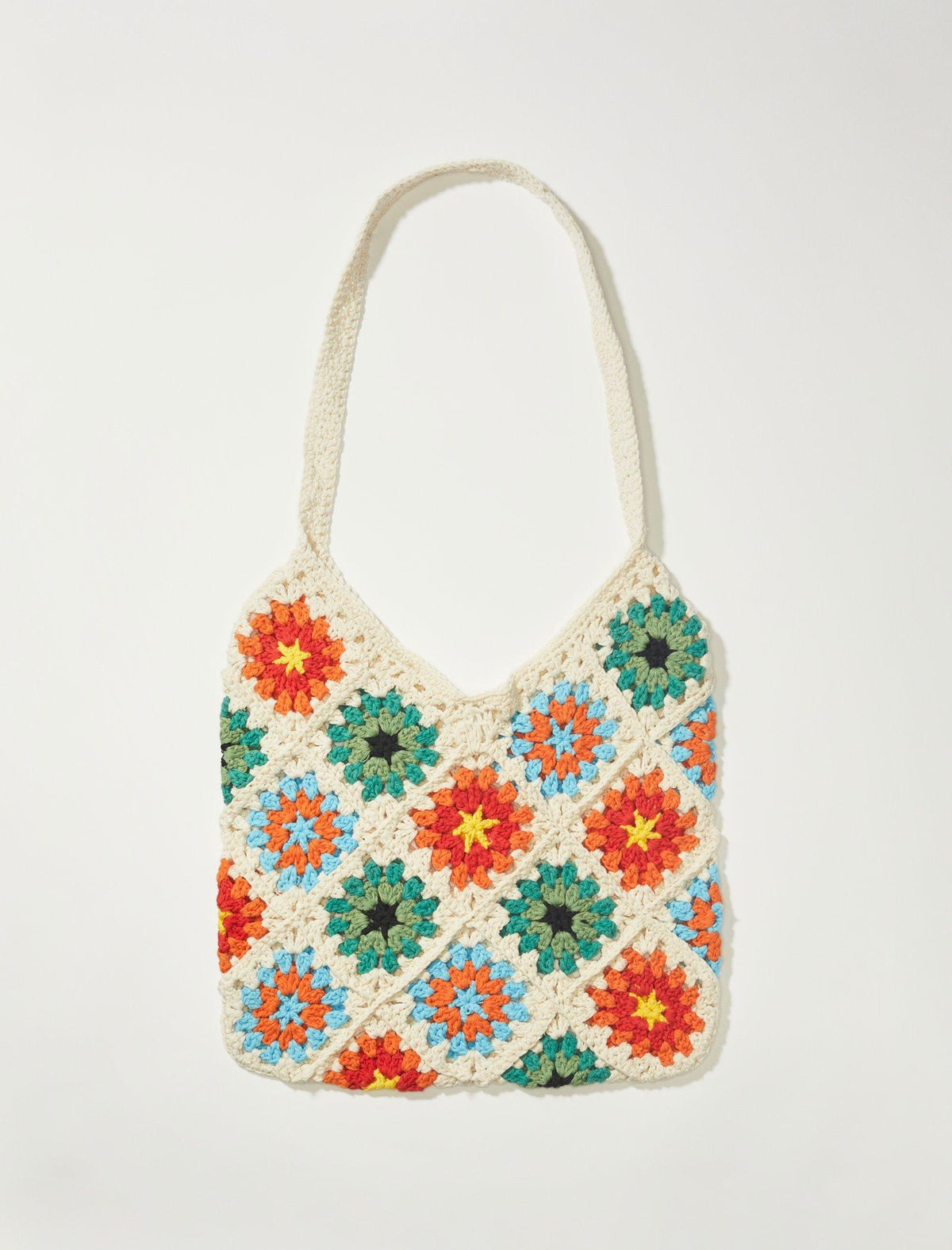 Lucky Brand Crochet Patch Tote Multi