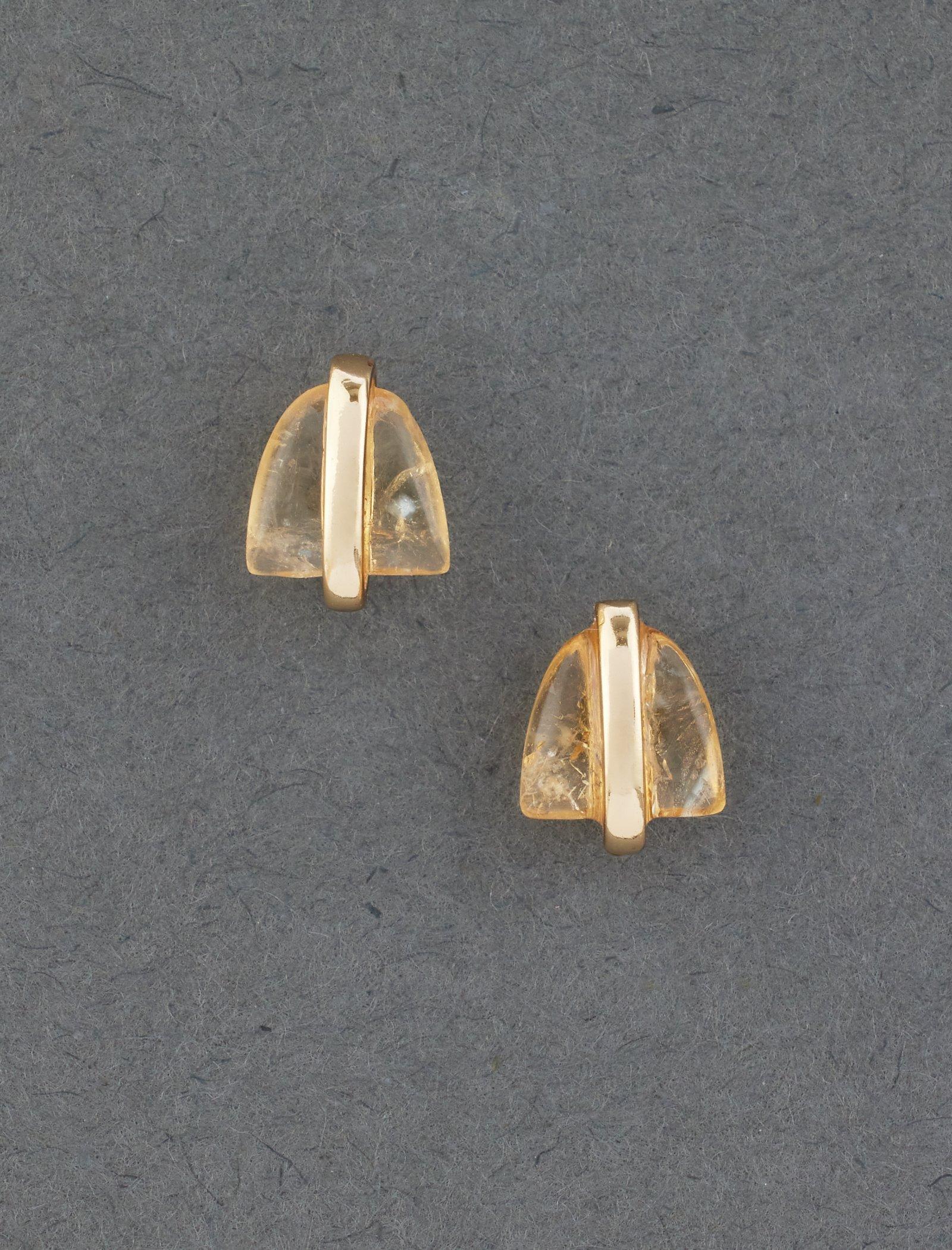 Lucky Brand Crystal Wrap Stud Earring Gold