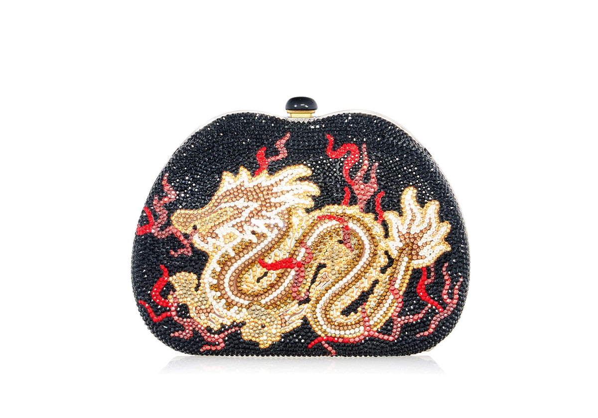 Judith Leiber Couture Curved Pouch Dragon's Fire