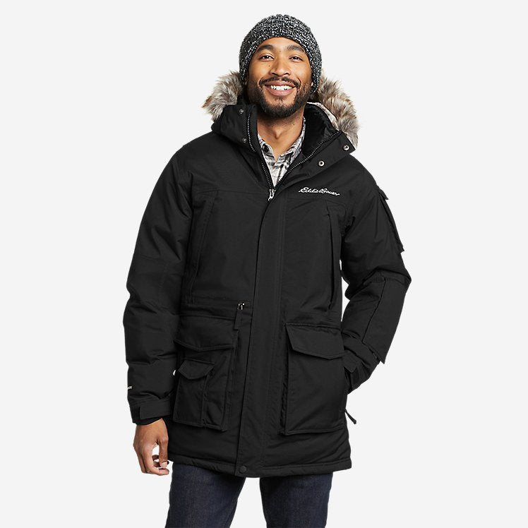 Eddie Bauer Men's Superior Tailgate Parka Jacket - Black