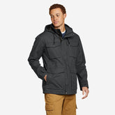 Eddie Bauer Men's Everson Parka Jacket Rain Coat - Grey