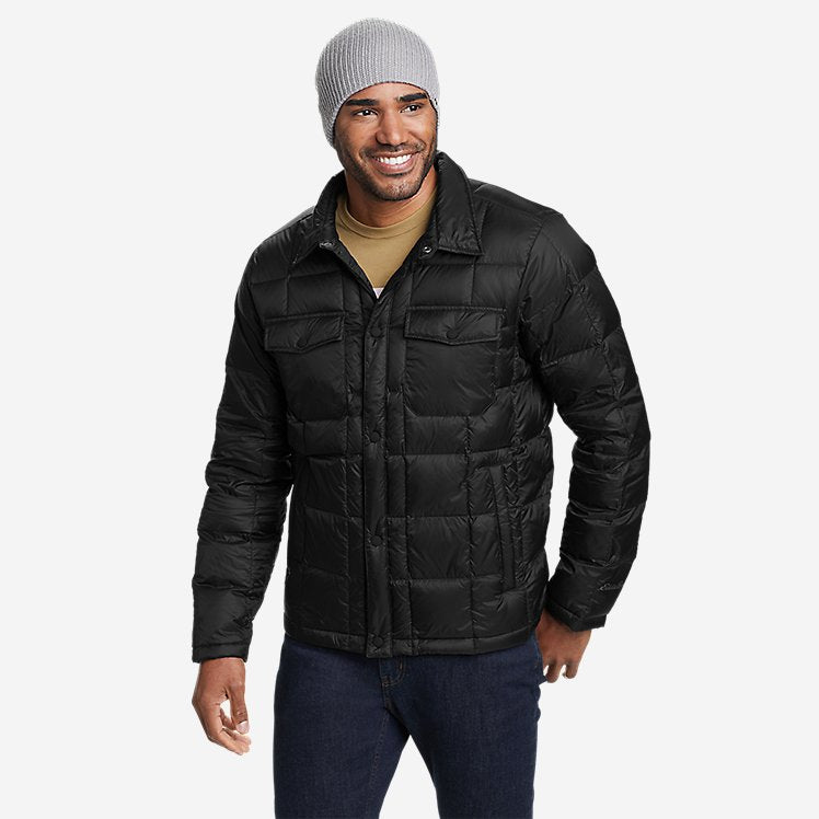 Eddie Bauer Men's CirrusLite Shirt Jacket - Black