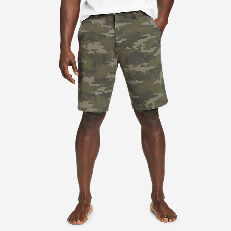 Eddie Bauer Men's Horizon Guide Chino Shorts - Pattern UPF Clothing - Camo