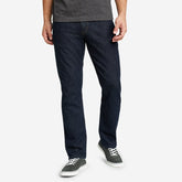 Eddie Bauer Men's H2Low Flex Jeans - Straight - Deep Rinse