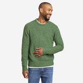 Eddie Bauer Men's Moguler Textured Crew Sweater - Lt Basil