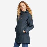 Eddie Bauer Women's Charly Parka Jacket Rain Coat - Grey