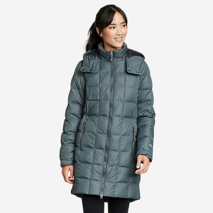 Eddie Bauer Women's Winter Coat Altamira Down Parka Puffer Jacket - Grey