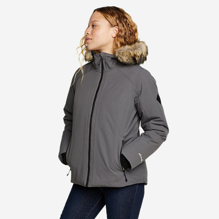 Eddie Bauer Women's Olympia Waterproof Down Jacket - Cinder