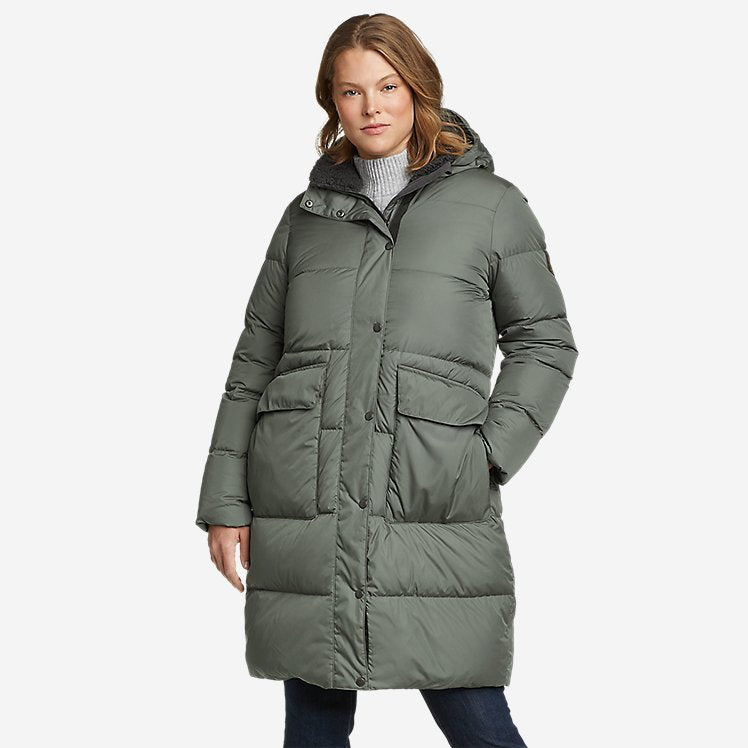 Eddie Bauer Women's Doe Bay Duvet Coat - Light Green