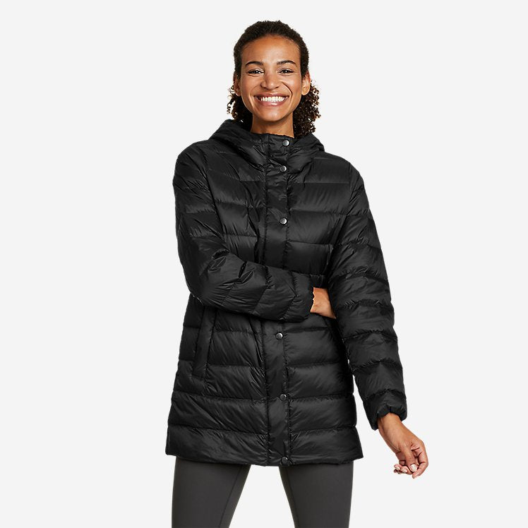 Eddie Bauer Women's Winter Coat StratusTherm Down Parka Jacket - Black