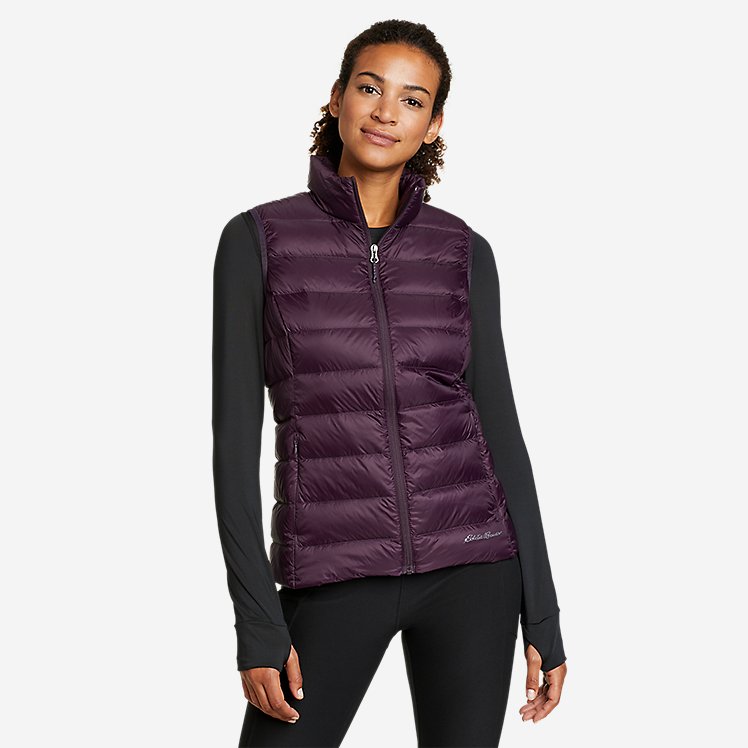 Eddie Bauer Women's CirrusLite Down Vest - Dark Purple