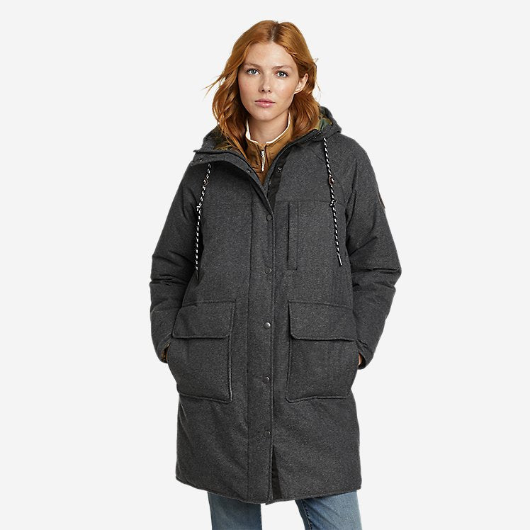 Eddie Bauer Women's Menoken Waterproof Trench Coat - Black