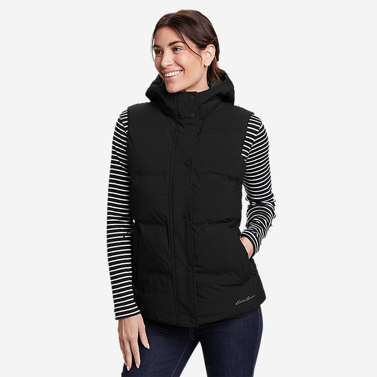 Eddie Bauer Women's Glacier Peak Down Vest - Black