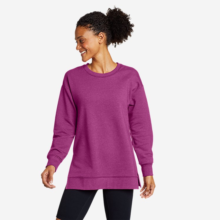 Eddie Bauer Women's Motion Cozy Camp Long-Sleeve Tunic - Deep Magenta