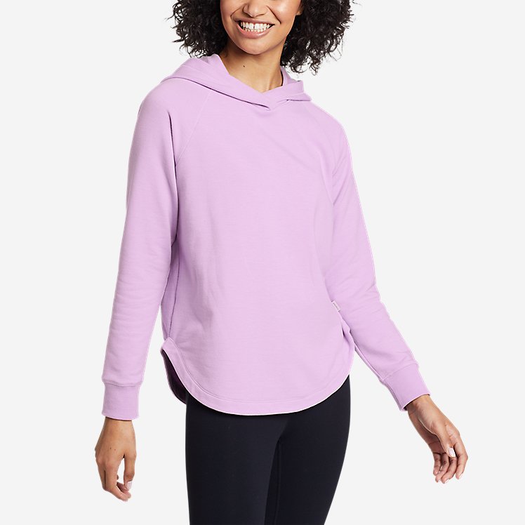 Eddie Bauer Women's Cozy Camp Shirttail Hem Hoodie - Orchid