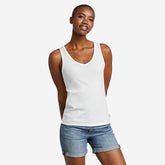 Eddie Bauer Women's Favorite V-Neck Tank- White