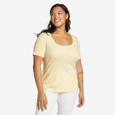 Eddie Bauer Women's Favorite Square Neck T-Shirt - Sorbet