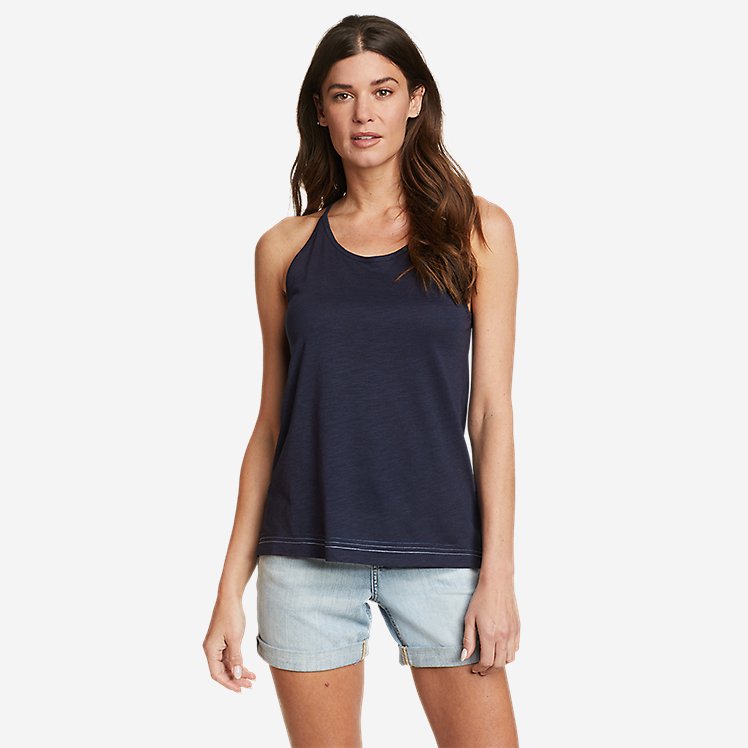 Eddie Bauer Women's Mountain Town Swing Tank Top - Atlantic