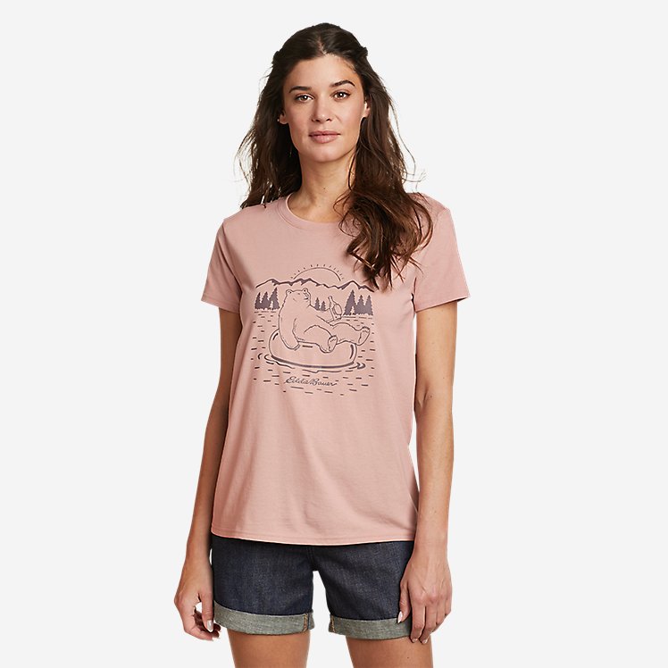 Eddie Bauer Women's Graphic T-Shirt - Pale Pink