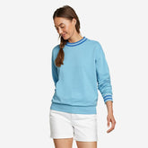 Eddie Bauer Women's Cozy Camp Crew Neck Sweatshirt - Coast