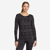 Eddie Bauer Women's Seamless Long-Sleeve Crewneck Baselayer - Black