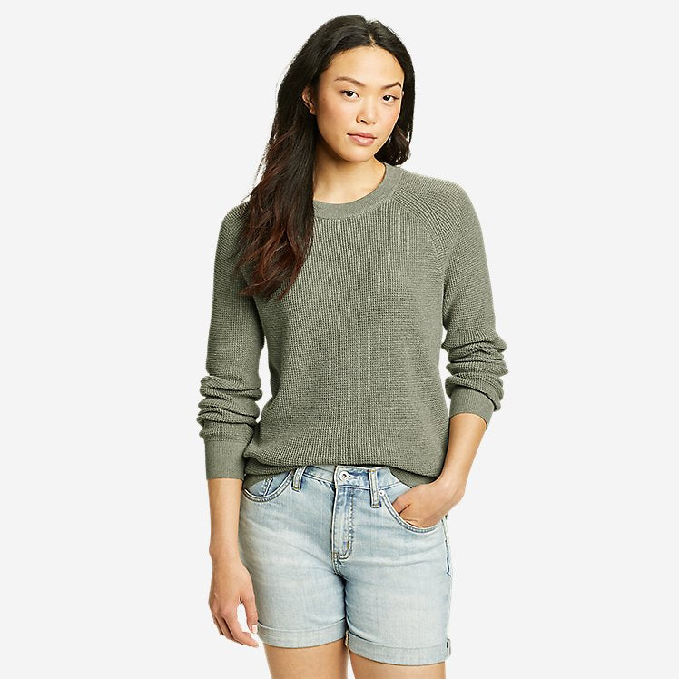 Eddie Bauer Women's Tellus Crewneck Sweater - Sage