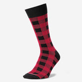 Eddie Bauer Men's Novelty Crew Socks - Barn Red