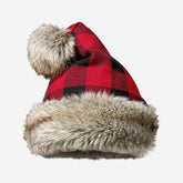 Eddie Bauer Buffalo Check Santa Hat - Scarlet