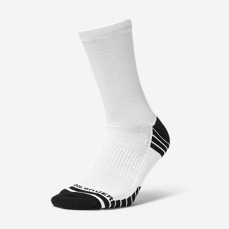 Eddie Bauer Men's Active Pro COOLMAX Crew Socks - White