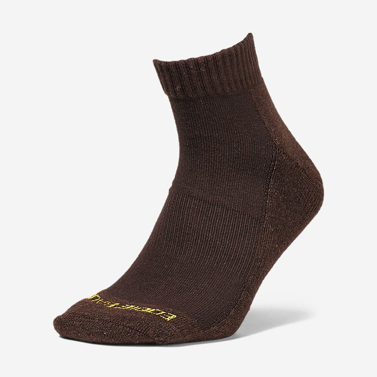 Eddie Bauer Men's Trail COOLMAX Quarter Socks - Oak