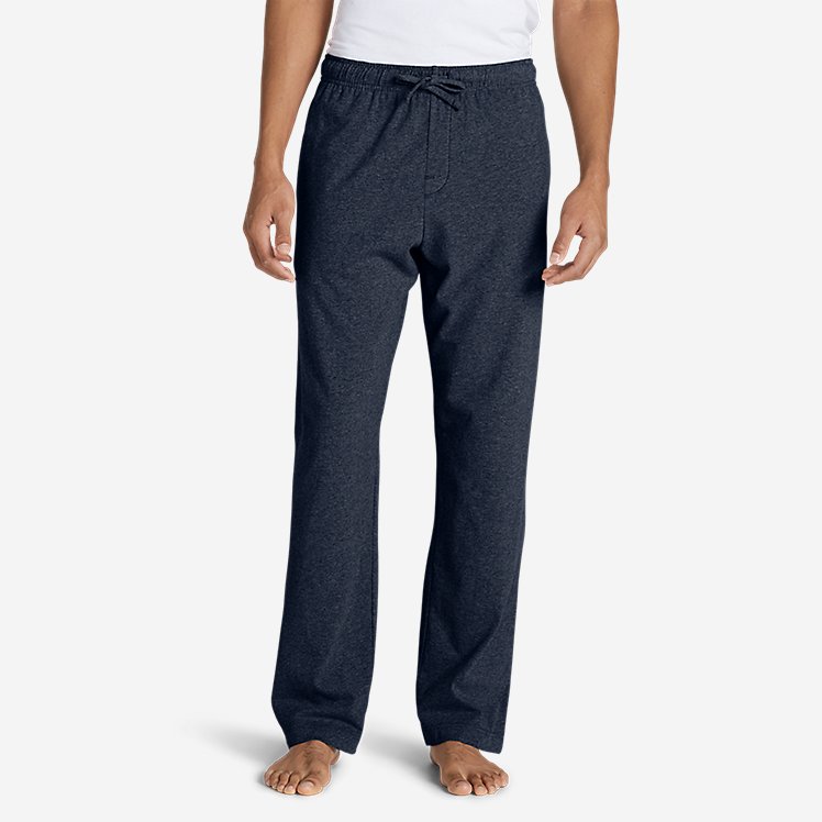 Eddie Bauer Men's Classic Wash Jersey Sleep Pants - Washed Navy