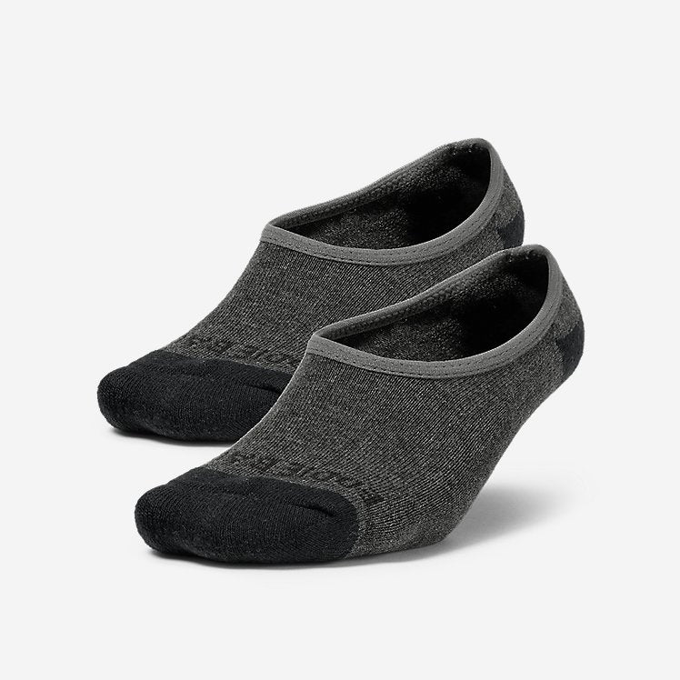 Eddie Bauer Women's Tipped No-Show Liner Socks - 2 Pack - Charcoal