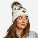 Eddie Bauer Women's Pacific Ridge Pom Beanie - Ecru