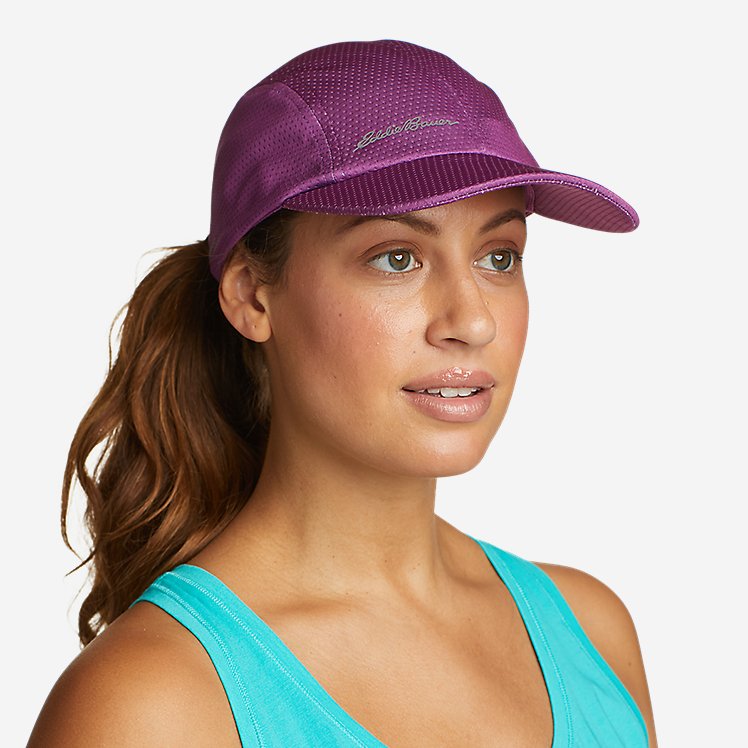 Eddie Bauer Women's Trail Pro Packable UPF Cap UPF Clothing - Deep Magenta