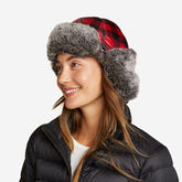 Eddie Bauer Women's Sun Valley Down Hat - Scarlet