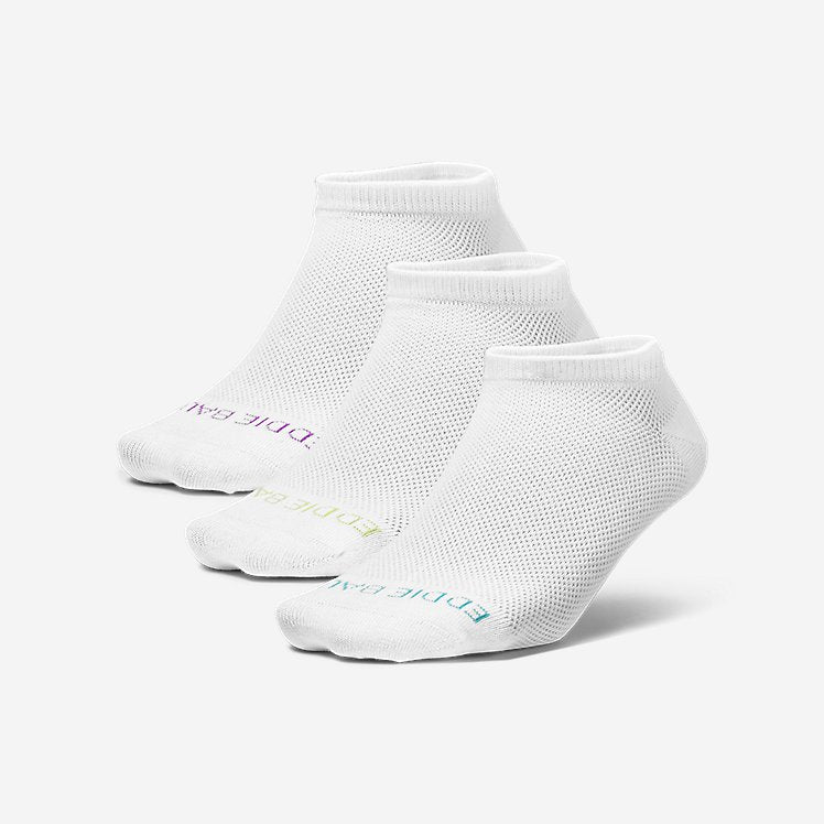 Eddie Bauer Women's COOLMAX Mesh Socks - 3 Pack - White