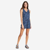 Eddie Bauer Women's Myriad Sleeveless Romper - Indigo Blue