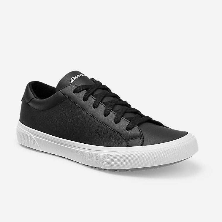 Eddie Bauer Men's Haller Leather Sneaker - Black